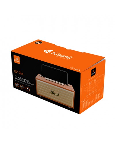 Тонколона Kisonli G12A, Bluetooth, USB, SD, AUX, FM, Различни цветове - 22310