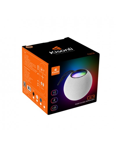 Тонколона Kisonli G3, Bluetooth, SD, FM, RGB, Различни цветове - 22289