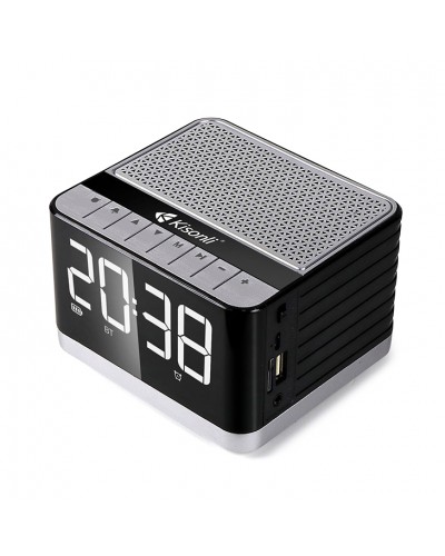 Тонколона Kisonli G8, Bluetooth, Часовник, USB, SD, FM, AUX, RGB, Различни цветове - 22281