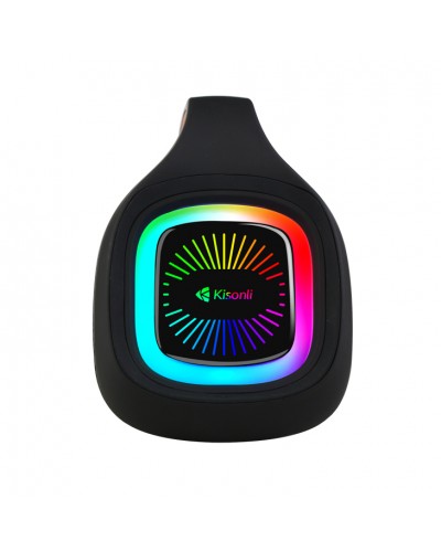 Тонколона Kisonli K12, Bluetooth, USB, SD, AUX, RGB, Черен - 22294