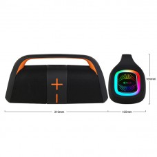 Тонколона Kisonli K12, Bluetooth, USB, SD, AUX, RGB, Черен - 22294