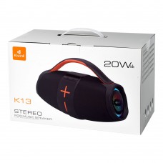 Тонколона Kisonli K13, Bluetooth, USB, SD, AUX, RGB, Черен - 22295