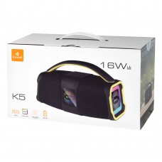 Тонколона Kisonli K3, Bluetooth, USB, SD, AUX, FM, RGB, Черен - 22293