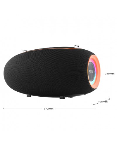 Тонколона Kisonli K8, Bluetooth, USB, SD, AUX, RGB, Черен - 22296