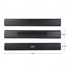 Тонколона Kisonli LED-803, Bluetooth, USB, SD, AUX, FM, Черен - 22315