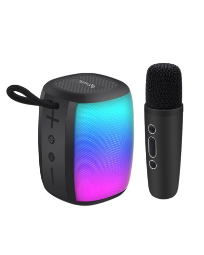Тонколона Kisonli LED-805, Bluetooth, USB, SD, AUX, FM, Черен - 22316