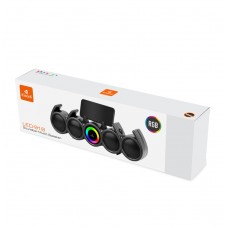 Тонколона Kisonli LED-918, Bluetooth, USB, SD, RGB, AUX, FM, Черен - 22317