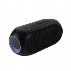 Тонколона Kisonli LP-2S, Bluetooth, Часовник, SD, FM, AUX, RGB, Черен - 22280