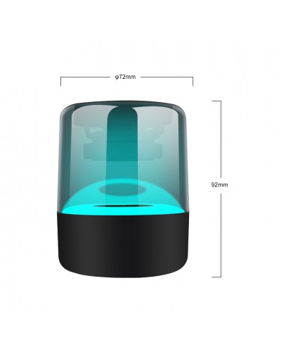 Тонколона Kisonli LP-5S, Bluetooth, USB, SD, FM, RGB, Черен - 22278