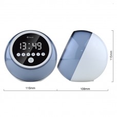 Тонколона Kisonli Q6C, Bluetooth, SD, FM, RGB, Бял - 22283