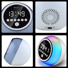 Тонколона Kisonli Q6C, Bluetooth, SD, FM, RGB, Бял - 22283