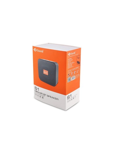 Тонколона Kisonli S1, Bluetooth, USB, SD, FM, AUX, Различни цветове - 22277