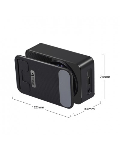 Тонколона със стойка за телефон Kisonli M1 Plus, Bluetooth,  USB, RGB, Различни цветове - 22273