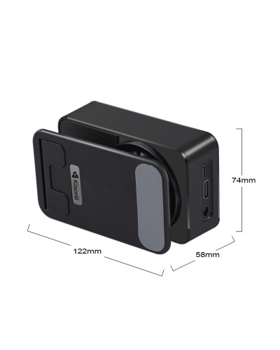 Тонколона със стойка за телефон Kisonli M2, Bluetooth, USB, RGB, Различни цветове - 22274