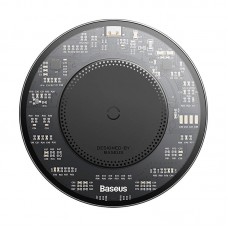 Безжично зарядно устройство Baseus Simple 2, Qi, 15W, Черен - 40381