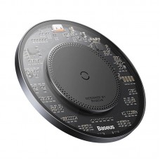 Безжично зарядно устройство Baseus Simple 2, Qi, 15W, Черен - 40381
