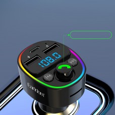 FM Трансмитер Earldom ET-M78, Bluetooth, Micro SD, USB, Type-C, QC, Черен - 17776
