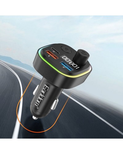 FM Трансмитер Earldom ET-M84, Bluetooth, USB, Type-C, PD, 3.1A, Черен - 17773