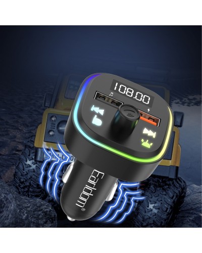 FM Трансмитер Earldom ET-M85, Bluetooth, USB, 3.1A, Черен - 17772