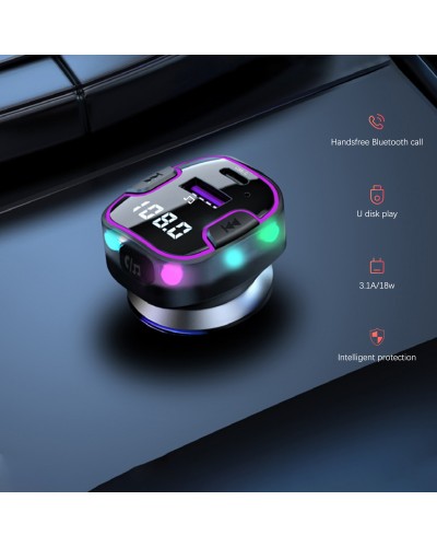 FM Трансмитер Earldom ET-M99, Bluetooth, USB, Type-C, QC, 3.1A, Черен - 17767