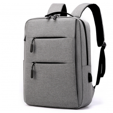 Раница за лаптоп No brand BP-03, 15.6", Сив - 45289