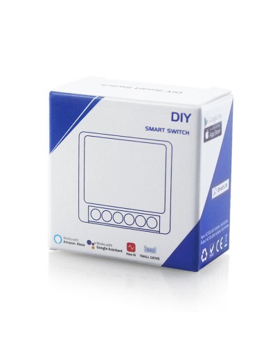 Смарт превключвател No brand PST-AP-SMT, 1 канал, 220V, 16A, Wi-Fi, Tuya Smart, Бял - 91021