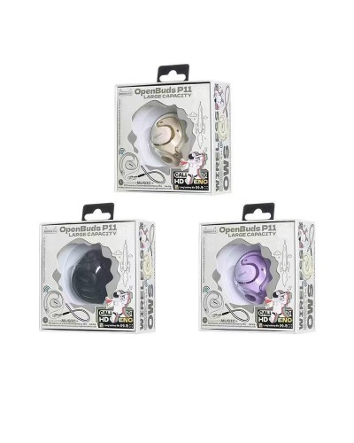 Bluetooth слушалки Remax OpenBuds P11, Черен - 20802