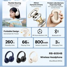 Bluetooth слушалки Remax RB-605HB, Различни цветове - 20807