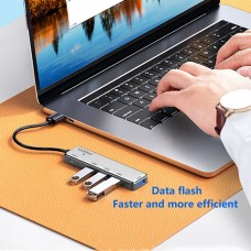 USB хъб Earldom ET-HUB12, USB 2.0, 5 Порта, Сив - 12069
