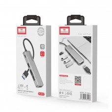 USB хъб Earldom ET-HUB12, USB 2.0, 5 Порта, Сив - 12069