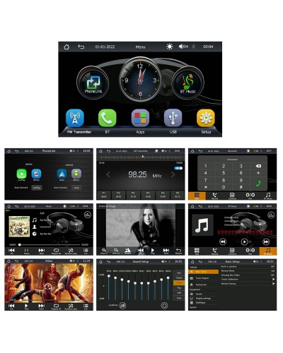 Преносим CarPlay / Android Auto дисплей No brand X5308L, 9", За автомобил - 13317