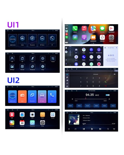 Преносим CarPlay / Android Auto дисплей No brand X5313, 10.26", За кола - 13318