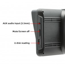 Преносим CarPlay / Android Auto дисплей No brand, X5570R-L, 7", За автомобил - 13326