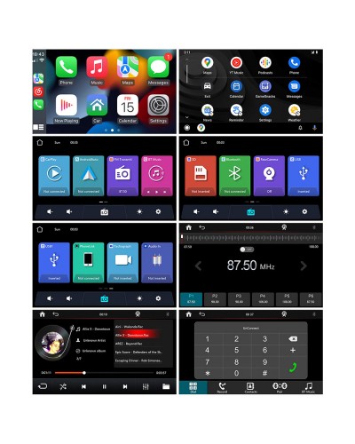 Преносим CarPlay / Android Auto дисплей No brand, X5570R-L, 7", За автомобил - 13326