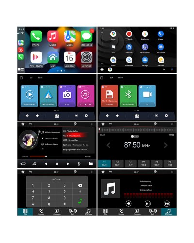 Преносим CarPlay / Android Auto дисплей No brand, X5590R, 9", За автомобил - 13321