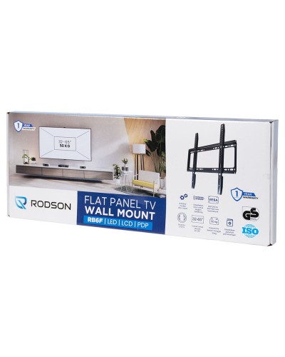 Стойка за телевизор No brand, За стена, Фиксирана, До 60", Черен - 17911