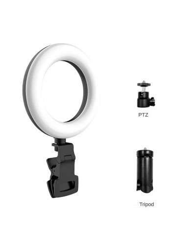 LED ринг осветление Earldom ET-ZP29, 12.5см, 4W, Черен - 40369