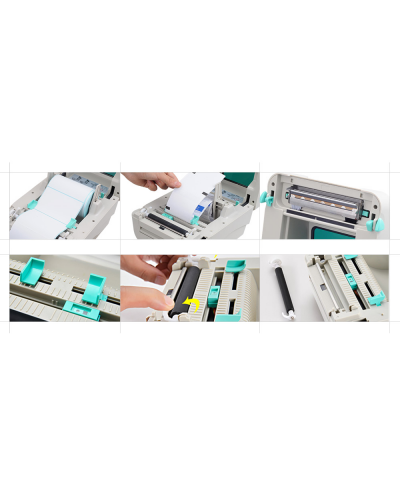 Баркод принтер, Xprinter, XP-DT425B, Термодиректен, Бял - 71205