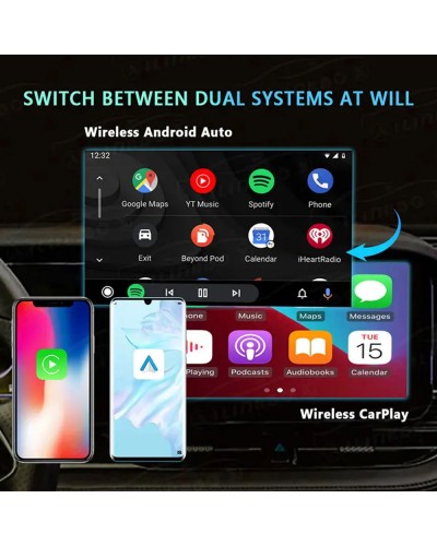 Безжичен Apple CarPlay/ Android Auto адаптер No brand CP-T63, За автомобил - 13307