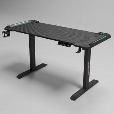 Геймърско бюро No brand Y100-B, 4 в 1, RGB, Черен - 74008