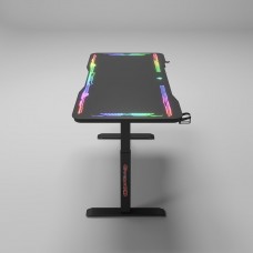 Геймърско бюро No brand Y109, 4 в 1, RGB, Черен - 74009