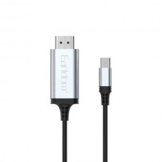 Кабел Earldom ET-W34, Type-C - HDMI 4K, 2м., Черен - 40374