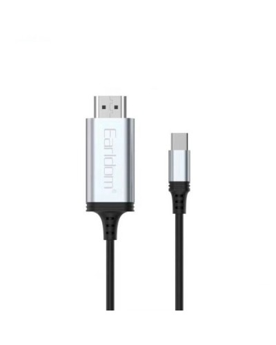 Кабел Earldom ET-W34, Type-C - HDMI 4K, 2м., Черен - 40374