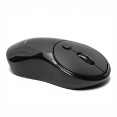 Мишка DeTech D12WL, Безжична, USB, Черен - 782