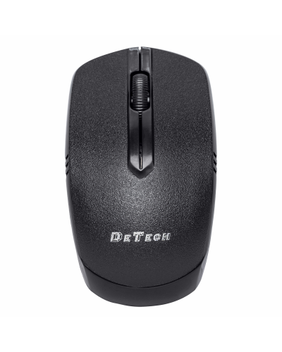 Мишка DeTech D16WL, Безжична, USB, Черен - 786