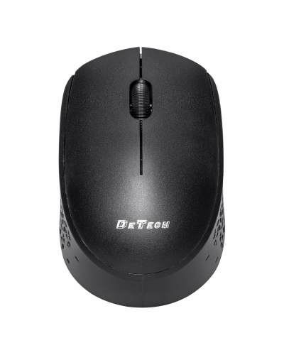 Мишка DeTech D17WL, Безжична, USB, Черен - 787