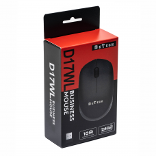 Мишка DeTech D17WL, Безжична, USB, Черен - 787