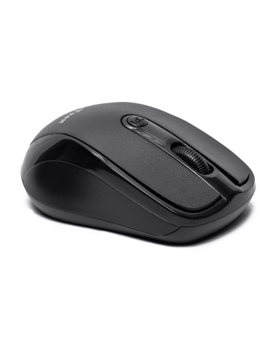 Мишка DeTech D7, Безжична, USB, Черен - 776