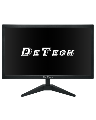 Монитор DeTech 21.5", 75Hz, Черен - 79006