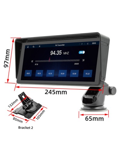 Преносим CarPlay / Android Auto дисплей No brand X5313, 10.26", За кола - 13318